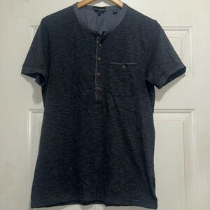 Ted Baker Mens Sz S nice dressy T Shirt Cotton Casual Dark Gray